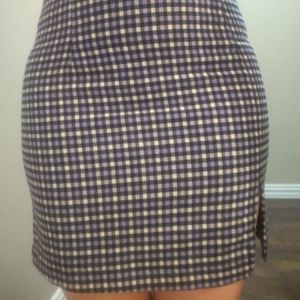 NWT Wild fable plaid skirt with slit